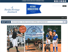 Tablet Screenshot of historicdodgertown.com